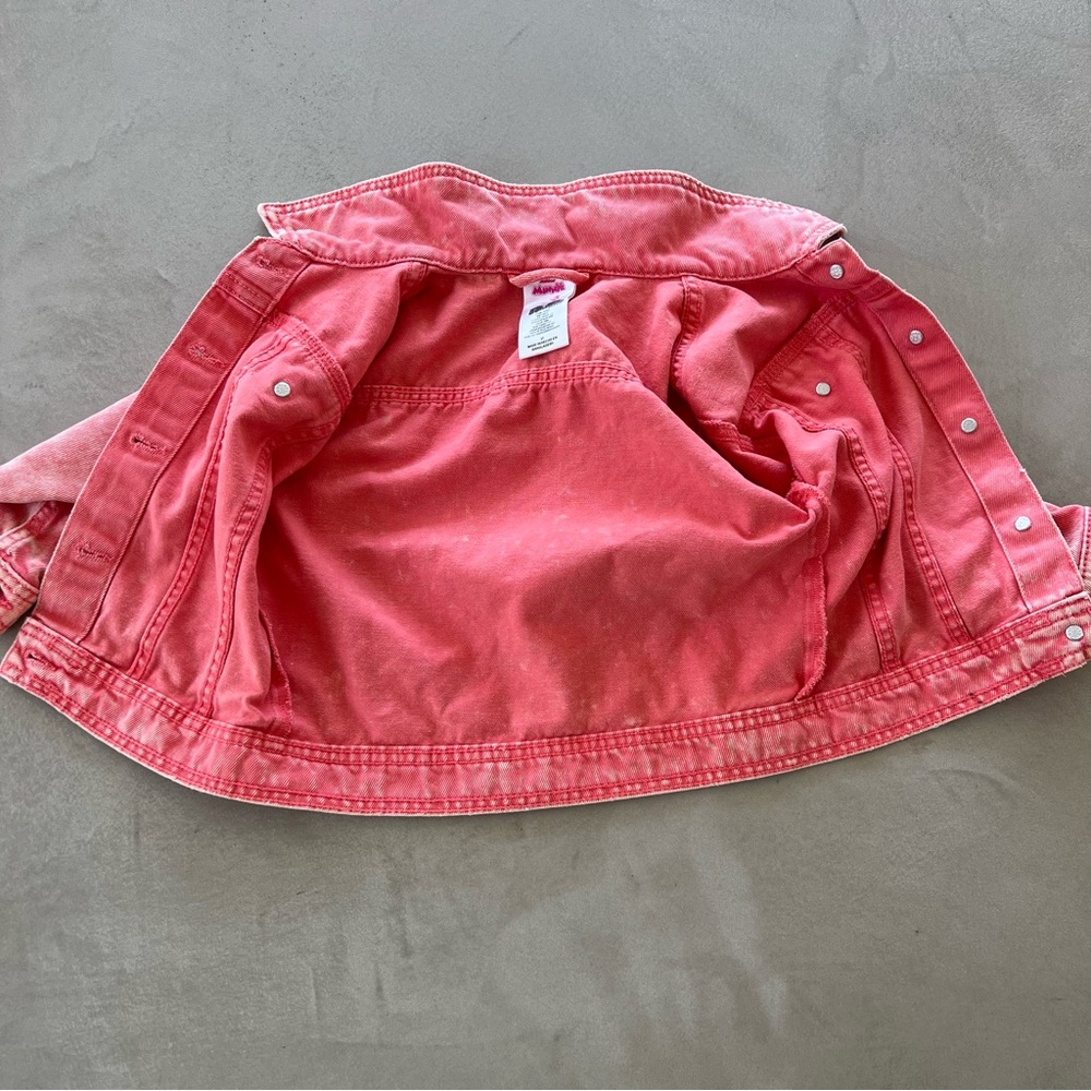 Disney Minnie Mouse Pink Jean Jacket‎ with Bow Design 3T - Picture 5 of 7